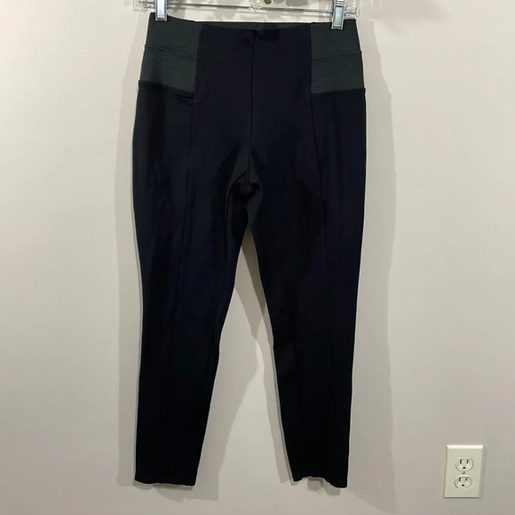 Ivanka Trump Black Tummy Control Leggings Wide Elastic Waistband S - Picture 1 of 16